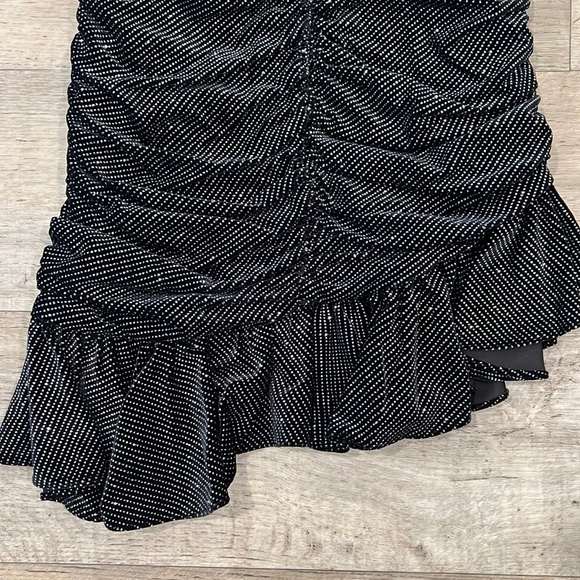 SOLD! ZARA Asymmetrical Mini Skirt with Ruching* - Picture 6 of 16